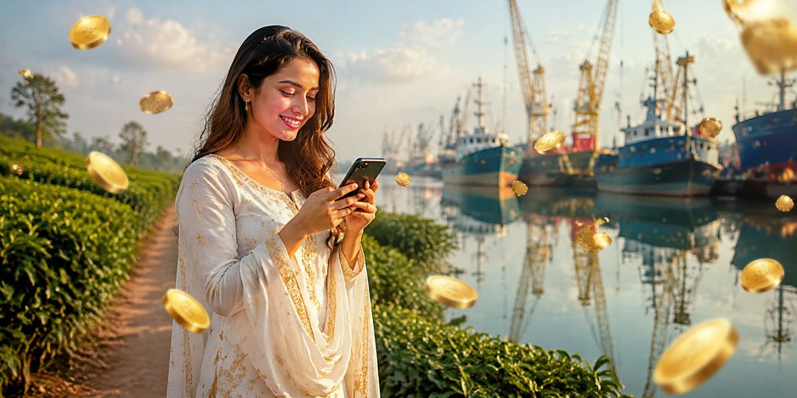 খুলনায় চা বাগানের পটভূমিতে ক্রিকেট বেটিং দৃশ্য